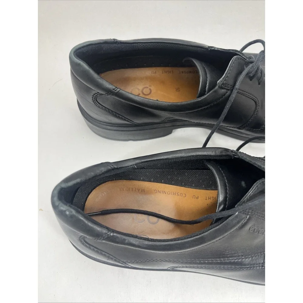Ecco Black Dress Shoes Mems Size 50
